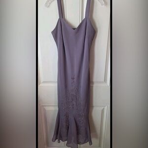 R&M Richards Lavender Beaded Y2kEvening Gown